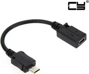 Aomoproing FOR Micro USB Cable Micro USB 5pin Male to Mini USB 5pin Female data Cable 10cm Mini USB Cable for Adapter Micro USB to Mini USB