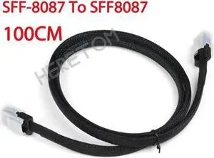 Aomoproing FOR SATA cable Mini SAS Cable Mini-SAS 36P to 36 Pin SFF-8087 to SFF8087 HD Data Cable 1M/100CM