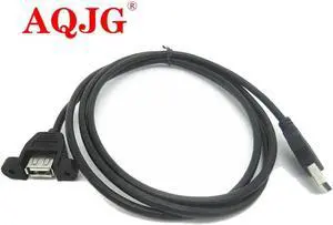 Aomoproing FOR 1pcs 30cm USB Male to Cable USB Extension Cable Computer Motherboard Panel Mount USB Tailgate Cable With Screws 30cm