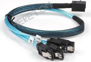 Aomoproing FOR Internal Mini SAS Cable SFF-8643 to Hard Disk HDD Adapter Cable for SAS 9340-8i S3108 NEC 9362-8i SAS3008 M1215