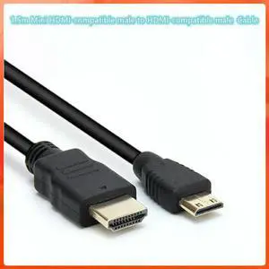 Aomoproing FOR 10PCS/LOT 1.5m Mini HDMI-compatible male to HDMI-compatible male Cable 1080p 1.5m High Speed Adapter for Camera Monitor Projec