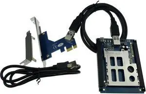 Aomoproing FOR PCIe PCI express USB 2.0 To ExpressCard 34 mm 54 mm slot Adapter PCIexpress to Express Card Converter Reader
