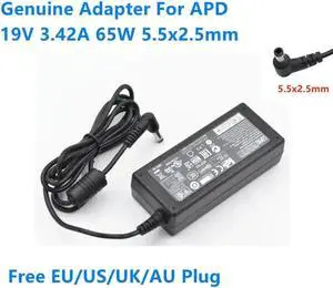 Aomoproing NB-65B19 19V 3.42A 65W DA-65C19 AC Adapter For APD DA-65A19 ADP-65JH BB PA-1650-66 Monitor Laptop Power Supply Charger