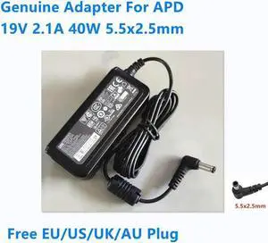 Aomoproing 19V 2.1A 40W 5.5x2.5mm DA-40A19 DA-40B19 Power Supply AC Adapter For APD Monitor Laptop Charger