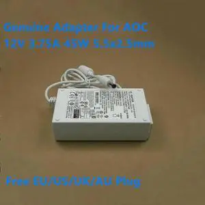 Aomoproing 12V 3.75A 45W ADPC1245 Power Supply AC Adapter For 230LM00023 239C4Q 227E4QH LED LCD Monitor Charger
