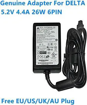 Aomoproing  5.2V 4.4A 26W 6holes DELTA ADP-29EB A 5.2V 4400mA Power Supply AC Adapter For For 800 Router Charger