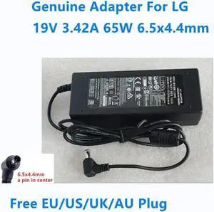 Aomoproing 19V 3.42A 65W LCAP40 DA-65G19 ADS-65AI-19-3 19065E AC Adapter For Monitor Power Supply Charger