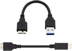 Aomoproing FOR Disk SSD Data Cable USB 3.1 USB-C Type-C to Micro 3.0 and USB 3.0 Type-A Male to Micro 3.0 B Male 2pcs/set 15cm Aomoproing FOR Disk SSD Data Cable USB 3.1 USB-C Type-C to Micro 3.0 and USB 3.0 Type-A Male to Micro 3.0 B Male 2pcs/set 15cm