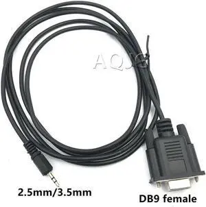 Aomoproing FOR 9 Pin RS232 DB9 Female TO 3.5MM 2.5mm 3P Male Serial Cord 180CM Cable Adapter Aomoproing FOR 9 Pin RS232 DB9 Female TO 3.5MM 2.5mm 3P Male Serial Cord 180CM Cable Adapter
