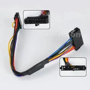 Aomoproing FOR ATX PSU 24Pin to Motherboard 18Pin Power Supply Cable 30cm 18AWG for z210