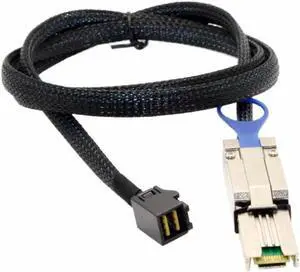 Aomoproing FOR External Mini SAS SFF-8088 to Mini SAS High Density SFF-8643 Server Hard Disk Raid Data Cable 100cm