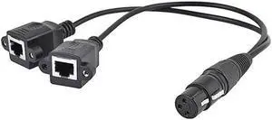 Aomoproing FOR Dual XLR 3Pin Male To RJ45 Female Audio Network Interface Female To XLR 3pin Female Audio Signal Systems and Radio Short Cable Aomoproing FOR Dual XLR 3Pin Male To RJ45 Female Audio Network Interface Female To XLR 3pin Female Audio Signal Systems and Radio Short Cable