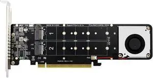 Aomoproing FOR PCIe X16 to M.2 M-Key NVMEx4SSD RAID Splitter Card - A Must-Have Accessory for Your Server