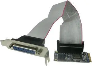 Aomoproing FOR mini PCI-e to IEEE 1284 Parallel Card MINI PCI Express to DB25 Printer LPT Port Adapter for mini ITX Mini pcie converter card Aomoproing FOR mini PCI-e to IEEE 1284 Parallel Card MINI PCI Express to DB25 Printer LPT Port Adapter for mini ITX Mini pcie converter card