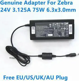 Aomoproing 24V 3.125A 75W FSP075-RAAN2 SAWA-52-312524 Power Supply AC Adapter For GX420T GX430T P1076001-006 Printer Charger