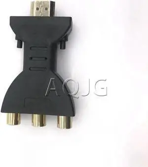 Aomoproing FOR HDMI-compatible to RCA Converter AV/RGB/RC Video Box HD 720*1080 Support NTSC PAL Output HDMI-compatible to 3 RCA