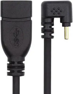 Aomoproing FOR Opposite U Shape Back Angled USB-C USB 3.1 Type-C Male to USB 3.0-A Female 10Gbps OTG Data Power Cable