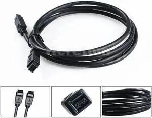 Aomoproing FOR 6FT 800 CABLE 9 PIN to 9 PIN IEEE 1394B 6' FT 9P-9P Male to Male 1394B