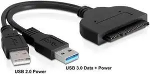 Aomoproing FOR USB 3.0 to SATA 22 Pin 2 5 Hard Disk Driver for Adapter with USB 2.0 Power Cable