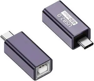 Aomoproing FOR Mini Micro USB 5pin Type-c USB 2.0 male to USB 2.0 B Type Female Printer Scanner Adapter connector M/F for electronic piano