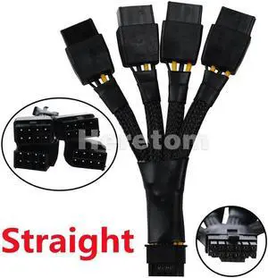 Aomoproing FOR PCIE 5.0 12V WR 16Pin (12+4Pin ) Connector to 4x8Pin PCI-E GPU Power Adapter Cable for 3090Ti & RTX4080 4090 Graphics Card