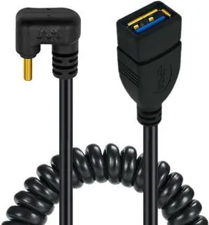 Aomoproing FOR Gold Plated Usb 3.0 A Female To Usb-c C-type Cable Spiral Spring 1.5m Otg For External Hard Disk, Keyboard, Mouse