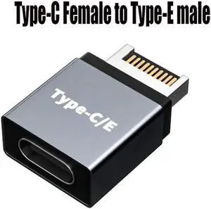 Aomoproing FOR Desktop Computer Motherboard Cable Adapter Connector USB 3.1 Front Panel Header Type C to Type E Expansion Plug Converter