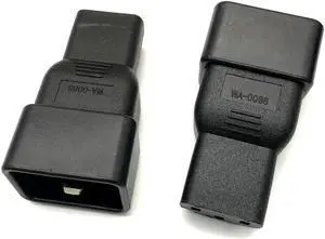 Aomoproing FOR IEC 320 3Pin C13 to C20 d adapter C13 to C20 Male AC Plug convert Power Supply adapter IEC PLUG Converter Adapter
