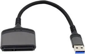 Aomoproing FOR SSD SATA 22 Pin for Adapter Cable for 2.5 Hard Disk Driver 5Gbps USB 3.0 Type-A to