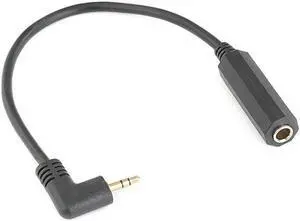 Aomoproing FOR Gold plated Microphone Adapter 3.5MM Male Elbow 90 To 6.35mm Female Audio Adapter Cable For Earphone Electronic Organ
