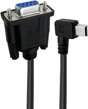 Aomoproing FOR 1.8m 6ft Db9 Female To Usb Mini 5 Pin Male Cable Adapter For Industrial Instrument Brush Line