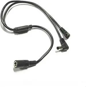 Aomoproing FOR 90 s 12V ing LED Light bar Elbow DC5.5*2.1MM DC power cable Splitter Voltage Wires 40cm For Surveillance camera