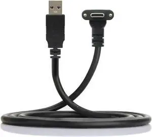 Aomoproing FOR Fit for Link VR USB 3.1 Type-C Dual Screw Locking to Standard USB3.0 Data Cable