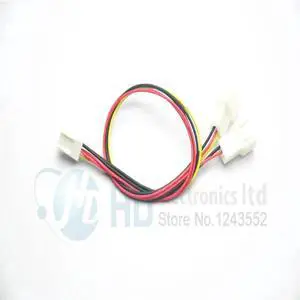 Aomoproing FOR 10pcs Lot 12V 3 Pin PC Fan Power Y Cable Splitter Extension Cable Wire