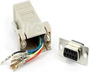 Aomoproing FOR RS232 DB9 Female to RJ45 Female connector Adapter ,RJ45 to DB9 RS232 com LAN TO 232 db9 10PCS/lot Aomoproing FOR RS232 DB9 Female to RJ45 Female connector Adapter ,RJ45 to DB9 RS232 com LAN TO 232 db9 10PCS/lot