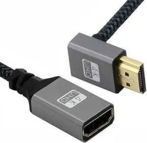 Aomoproing FOR Down Straight UP Angled 90 Degree HDTV 1.4 Type A Support HDTV 4K 60hz 3D Male to A Female Extension Cable