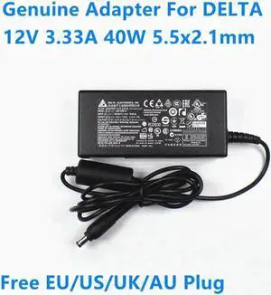 DELTA ADP-40DD B 12V 3.33A 40W 5.5x2.1mm PA-1041-0 AC Adapter For MONITOR S2240LC PA-1041-71 Power Supply Charger
