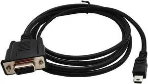 Aomoproing FOR 1.8M 6Ft DB9 Female to USB Mini 5 Pin Male Cable Adapter 9pin Female Direct connection Custom connecting wire