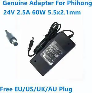 Aomoproing 24V 2.5A 60W 5.5x2.1mm PSC60M-240 AC Power Adapter For Phihong Power Supply Charger Aomoproing 24V 2.5A 60W 5.5x2.1mm PSC60M-240 AC Power Adapter For Phihong Power Supply Charger