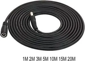 Aomoproing FOR 12V Extension Cable Cord DC 5.5mm x 2.1mm Male Female Power Cord DC Connector 5.5*2.1mm for System LED Strip Lights