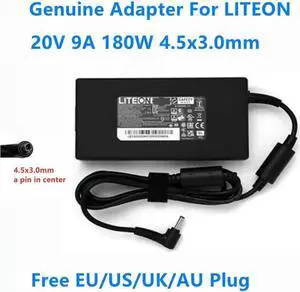 Aomoproing 20V 9A 180W 4.5x3.0mm LITEON PA-1181-76 Power Supply AC Adapter For Laptop Charger