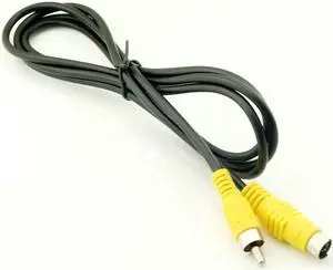 Aomoproing FOR 10pcs 4-PIN S-Video Mini DIN Male TO COMPOSITE RCA Male Video AV Cable Adapter 5ft
