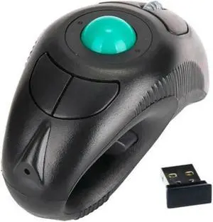 Aomoproing FOR 2.4G Air Mouse Ergonomic Trackball Handheld Finger USB Mouse USB Optical Trackball Mice Trackball Mice For Laptop
