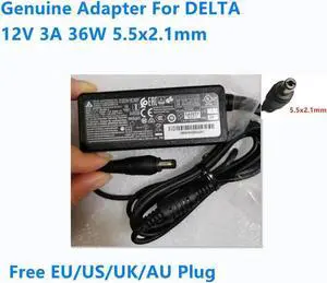 Aomoproing 12V 3A 36W 5.5x2.1mm Delta ADP-36PH B Power Supply AC Adapter For ELO Monitor Charger