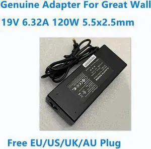 Aomoproing 19V 6.32A 120W 5.5x2.5mm GA120SD1-19006320 GA120SC1-19006320 AC Adapter For Great Wall GreatWall Power Supply Charger Aomoproing 19V 6.32A 120W 5.5x2.5mm GA120SD1-19006320 GA120SC1-19006320 AC Adapter For Great Wall GreatWall Power Supply Charger