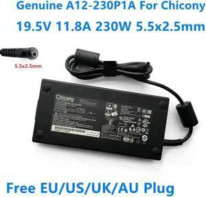 Aomoproing Chicony A12-230P1A 19.5V 11.8A 230W A230A011L AC Adapter For GS65 GS75 P65 9SG P75 CLEVO hasee Laptop Power Charger