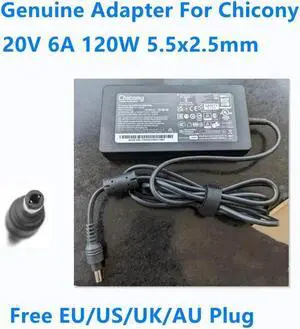 Aomoproing 20V 6A 120W 5.5x2.5mm Chicony A17-120P2A A120A057Q Power Supply AC Adapter For NUC Laptop Chargerv