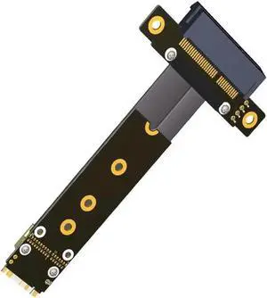 Aomoproing FOR PCIe x4 3.0 PCI-E 4x To M.2 NGFF NVMe M Key 2280 Card Gen3.0 Cable M2 Key-M PCI-Express Extension cord 32G/bps Aomoproing FOR PCIe x4 3.0 PCI-E 4x To M.2 NGFF NVMe M Key 2280 Card Gen3.0 Cable M2 Key-M PCI-Express Extension cord 32G/bps