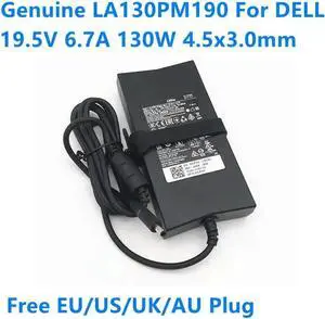 Aomoproing LA130PM190 130W 19.5V 6.7A 6.67A HA130PM160 AC Adapter For XPS 15 9530 9550 LA130PM121 Laptop Power Supply Charger