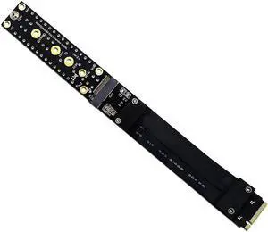 Aomoproing FOR M.2(NGFF) Key M Nvme SSD Extension Cable Ext Pcie3.0 X4 Full Speed 4 Supports Only M.2 Key M Interface SSD